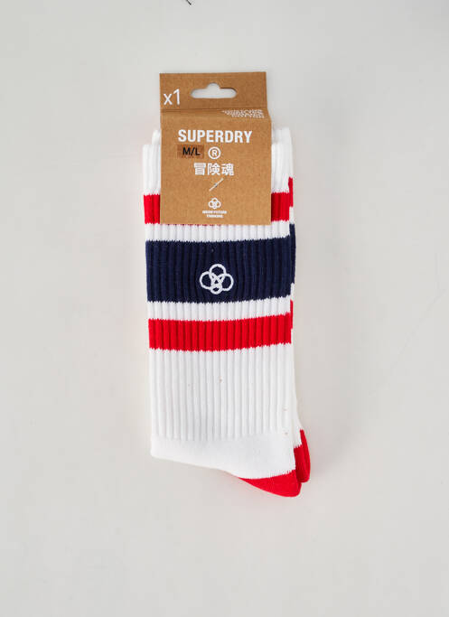 Chaussettes blanc SUPERDRY pour homme