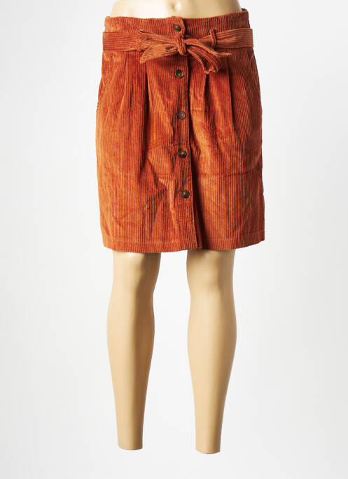 Jupe mi-longue marron GRACE & MILA pour femme