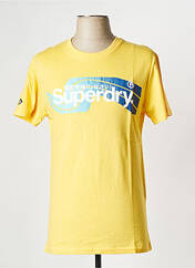 T-shirt jaune SUPERDRY pour homme seconde vue