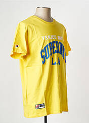 T-shirt jaune SUPERDRY pour homme seconde vue