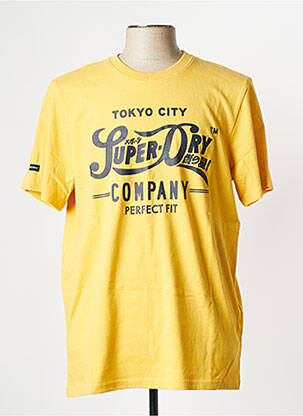 T-shirt jaune SUPERDRY homme