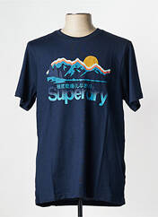 T-shirt bleu SUPERDRY pour homme seconde vue