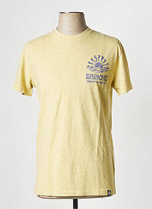 T-shirt jaune SUPERDRY pour homme