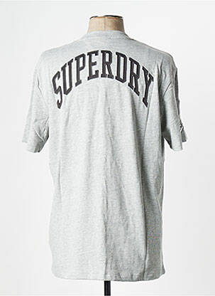 T-shirt gris SUPERDRY homme