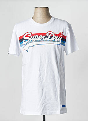 T-shirt blanc SUPERDRY homme