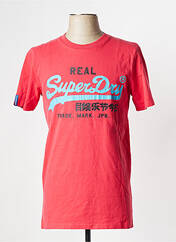 T-shirt rouge SUPERDRY pour homme seconde vue