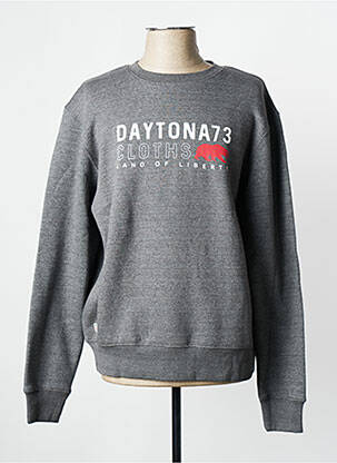 Sweat-shirt gris fonce DAYTONA homme