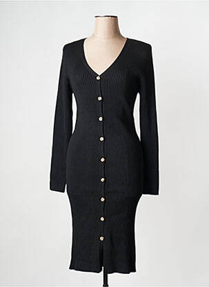 Gilet manches longues noir GRACE & MILA femme