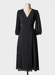 Robe longue noir GRACE & MILA femme