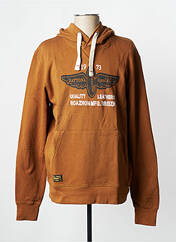 Sweat-shirt à capuche marron DAYTONA pour homme seconde vue