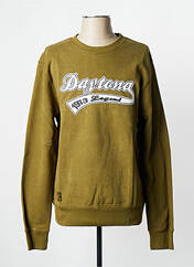 Sweat-shirt vert DAYTONA pour homme seconde vue