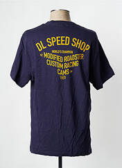 T-shirt bleu marine DAYTONA pour homme seconde vue