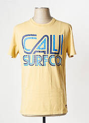 T-shirt jaune SUPERDRY pour homme seconde vue