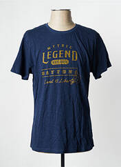 T-shirt bleu marine DAYTONA pour homme seconde vue