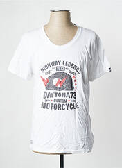 T-shirt blanc DAYTONA pour homme seconde vue