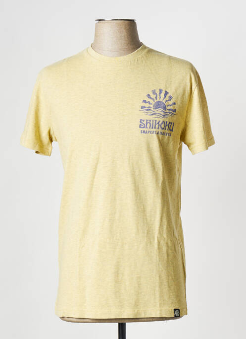 T-shirt jaune SUPERDRY pour homme