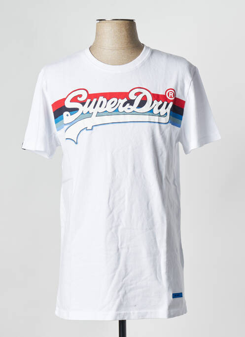 T-shirt blanc SUPERDRY pour homme