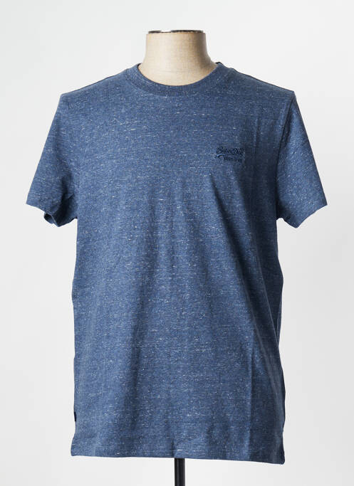 T-shirt bleu SUPERDRY pour homme