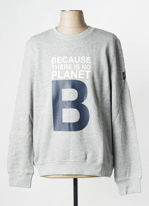 Sweat-shirt gris ECOALF pour homme