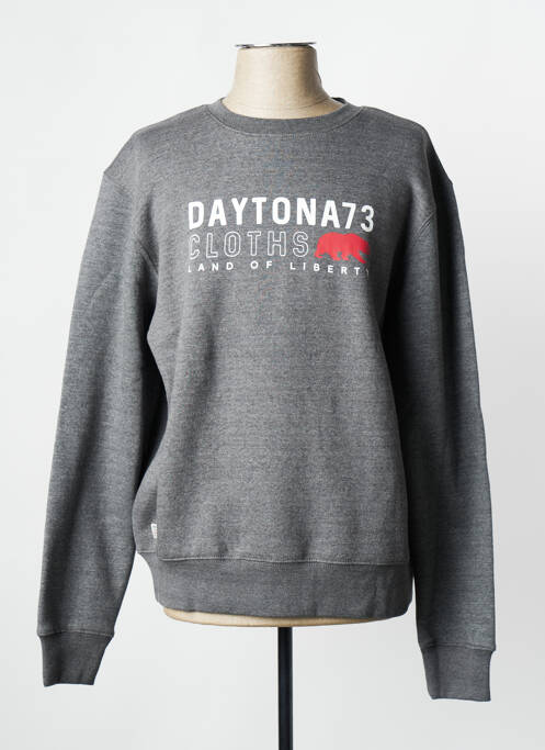 Sweat-shirt gris fonce DAYTONA pour homme