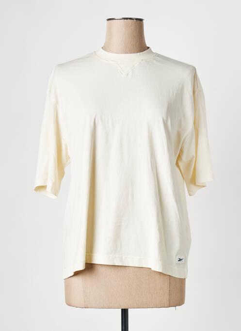 T-shirt beige REEBOK pour femme