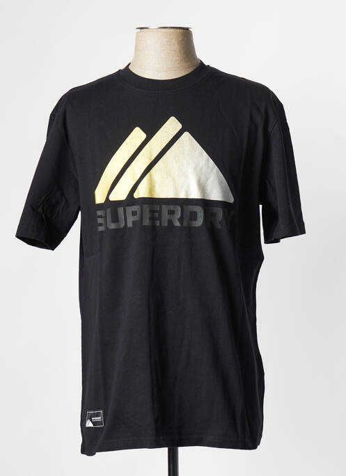 T-shirt noir SUPERDRY pour homme