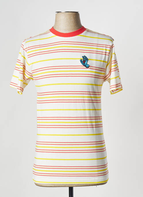 T-shirt blanc SANTA CRUZ pour homme