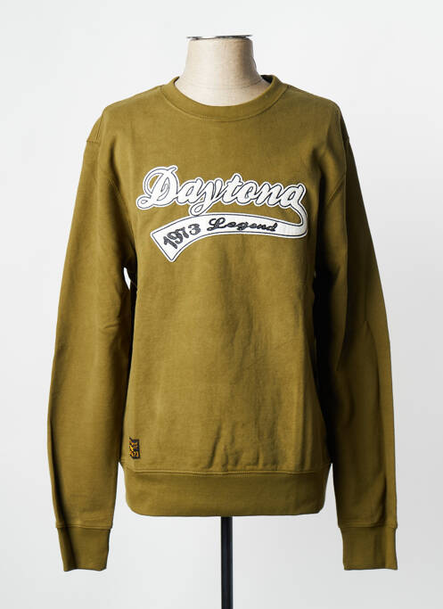 Sweat-shirt vert DAYTONA pour homme