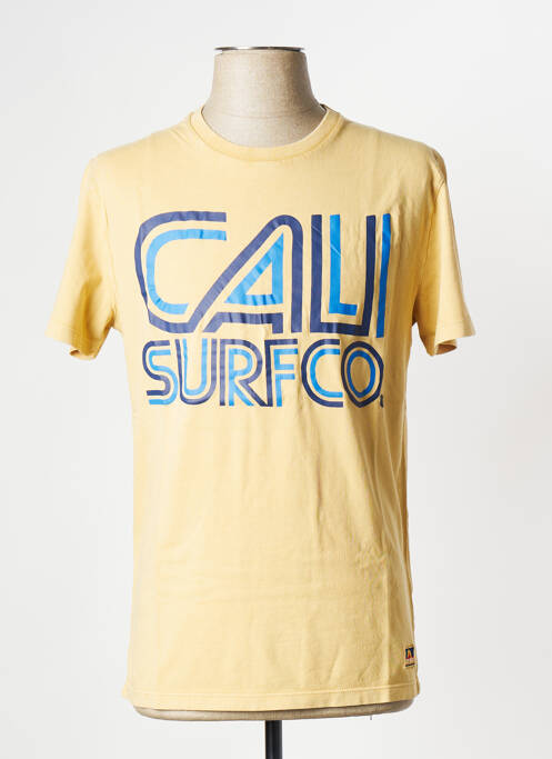 T-shirt jaune SUPERDRY pour homme