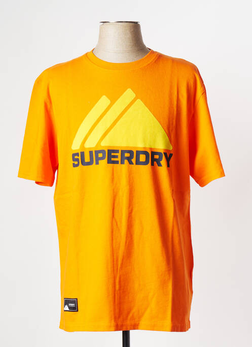 T-shirt orange SUPERDRY pour homme