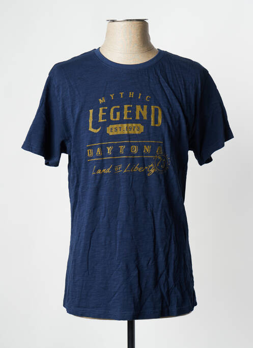 T-shirt bleu marine DAYTONA pour homme