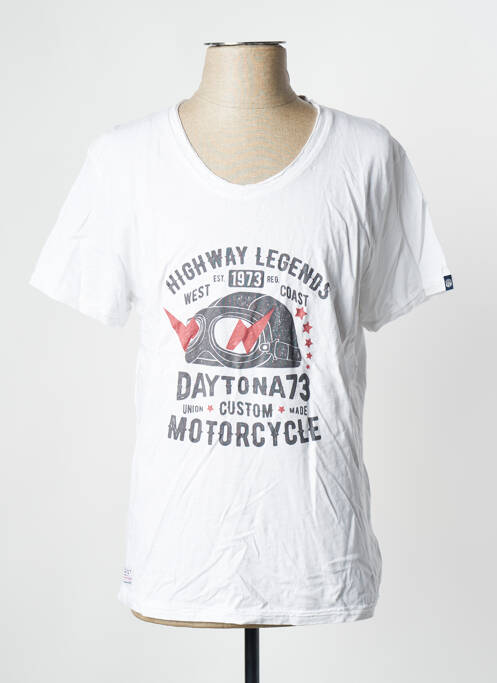 T-shirt blanc DAYTONA pour homme