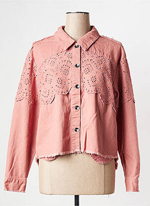 Veste en jean rose ONLY femme