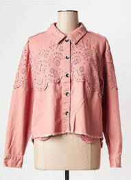 Veste en jean rose ONLY femme
