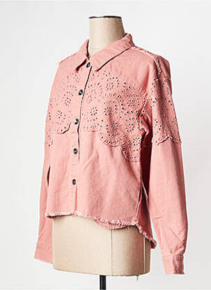 Veste en jean rose ONLY femme