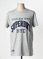 T-shirt gris SUPERDRY pour homme seconde vue