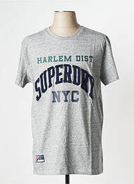 T-shirt gris SUPERDRY homme