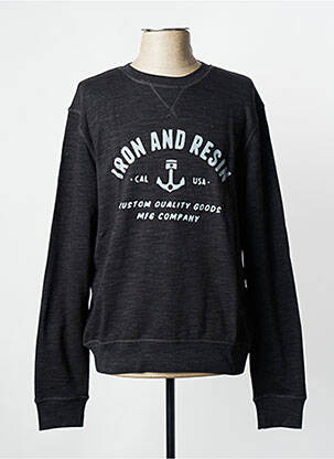 Sweat-shirt noir IRON AND RESIN pour homme