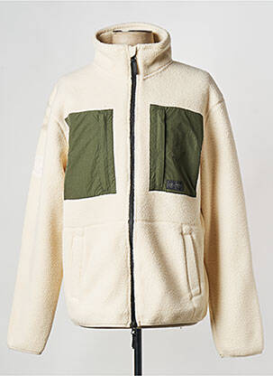 Polaire beige SUPERDRY homme