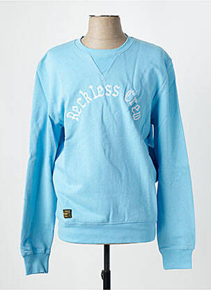 Sweat-shirt à capuche bleu DAYTONA homme