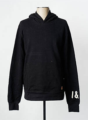Sweat-shirt à capuche noir IRON AND RESIN homme