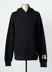 Sweat-shirt à capuche noir IRON AND RESIN pour homme seconde vue