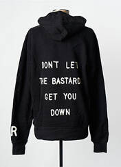 Sweat-shirt à capuche noir IRON AND RESIN pour homme seconde vue