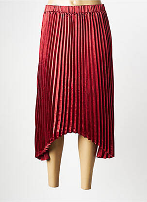 Jupe mi-longue rouge NA-KD femme