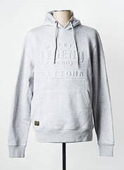 Sweat-shirt à capuche gris clair DAYTONA pour homme seconde vue