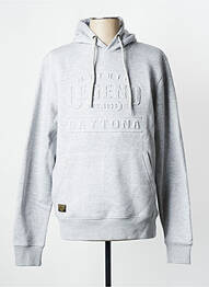 Sweat-shirt à capuche gris clair DAYTONA homme
