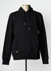 Sweat-shirt à capuche noir DAYTONA pour homme seconde vue