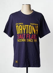 T-shirt bleu marine DAYTONA pour homme seconde vue