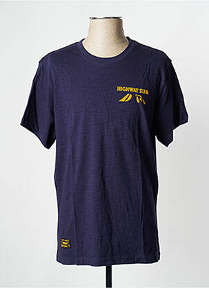 T-shirt bleu marine DAYTONA homme