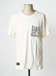 T-shirt blanc casse DAYTONA homme